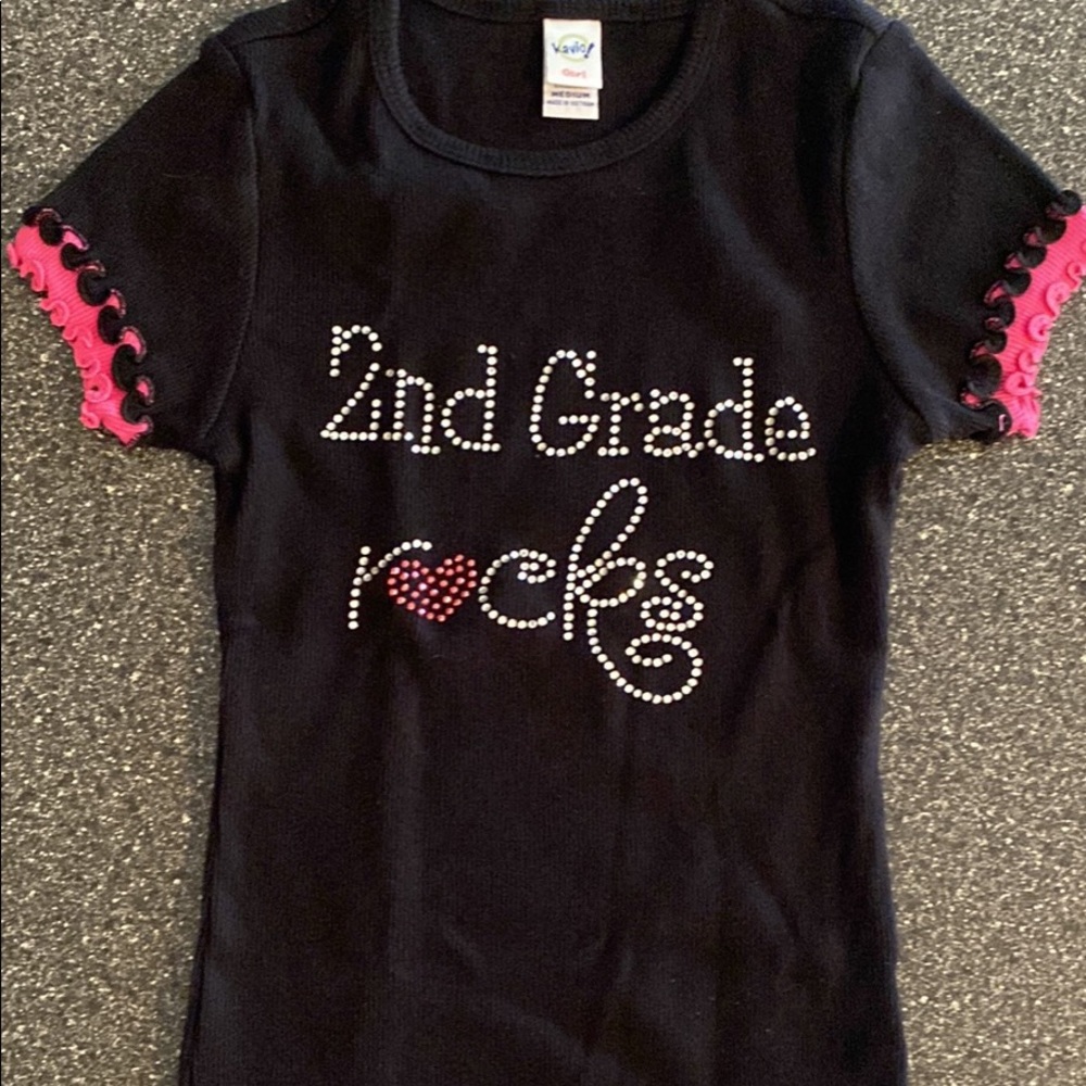 Girls 2nd Grade Rocks T shirt